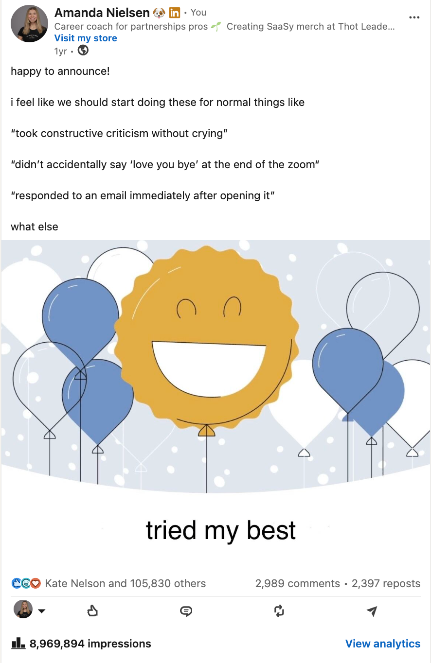 The post that started the Everyday Milestones collection