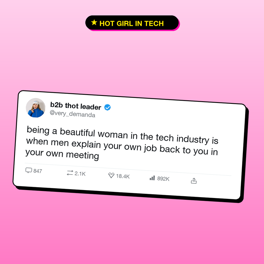 The post that started the Hot Girl in Tech collection