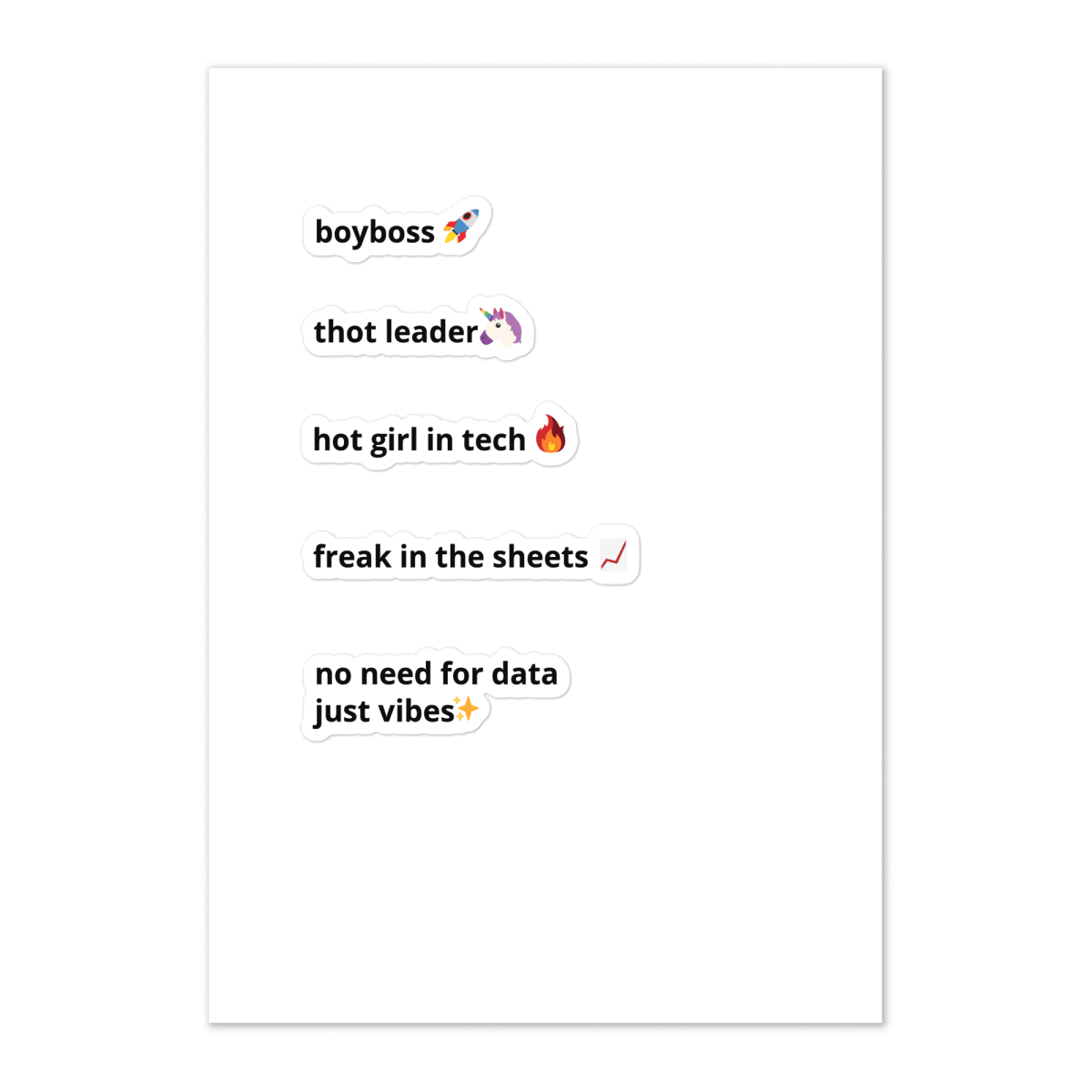 Favorite Thots Sticker Sheet 1.0