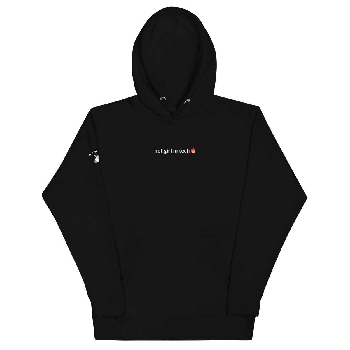 Hot Girl in Tech Hoodie