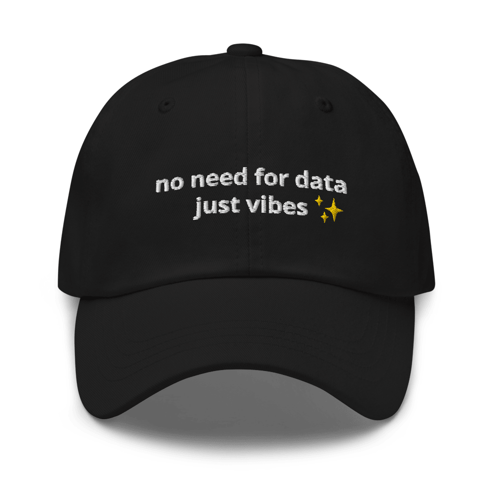 No Data Just Vibes Dad Hat