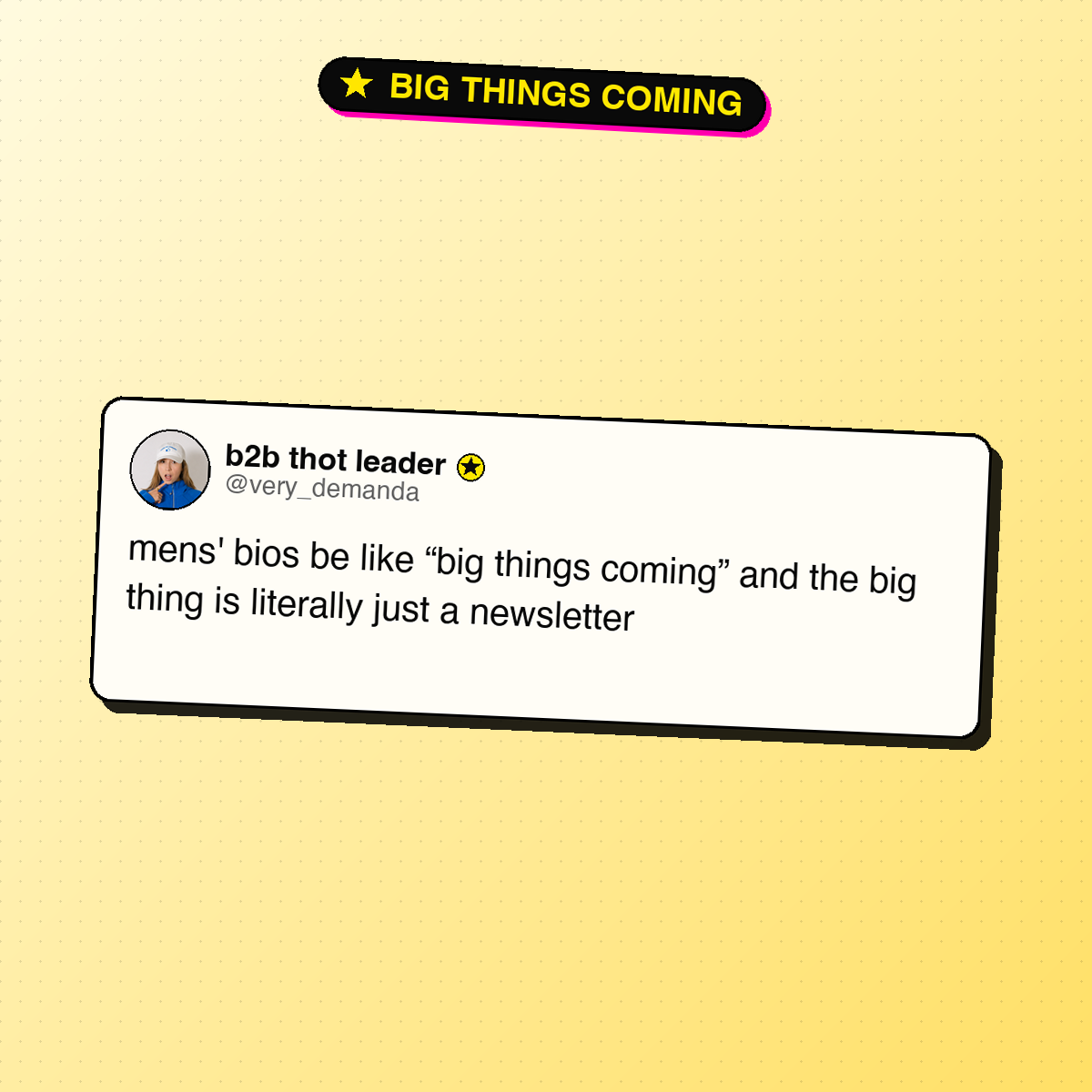 Big Things Coming