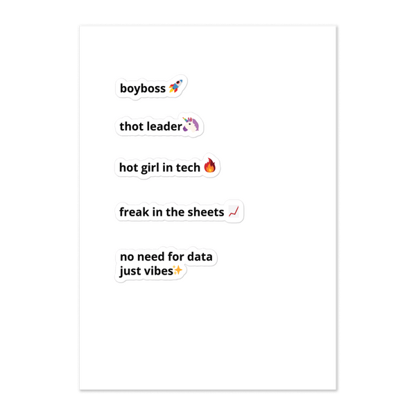 Favorite Thots Sticker Sheet 1.0 - Thot Leader Labs