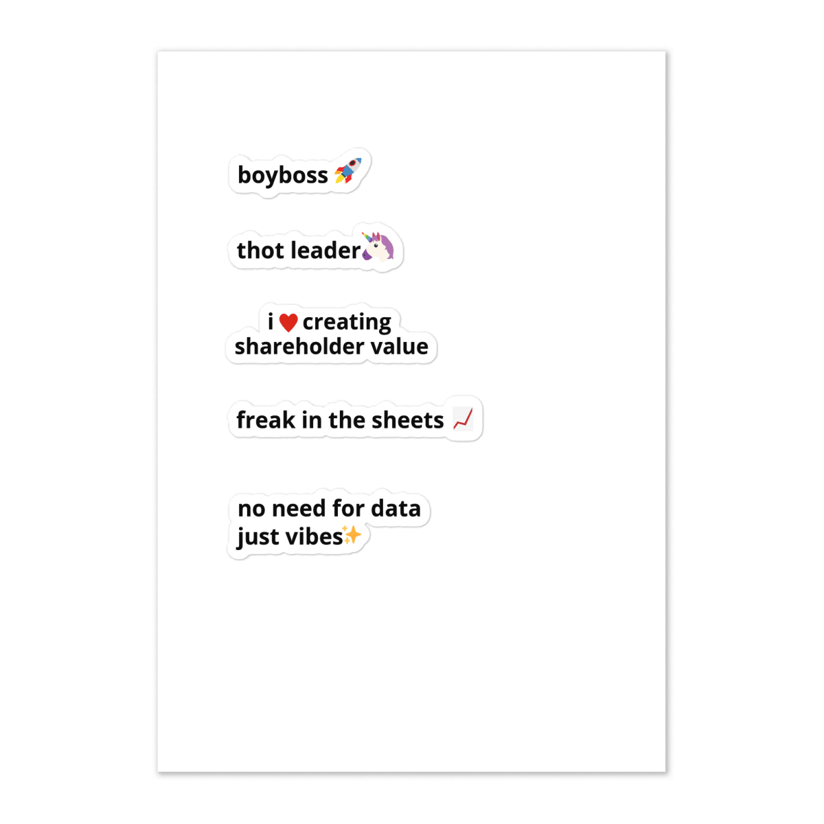 Favorite Thots Sticker Sheet 4.0
