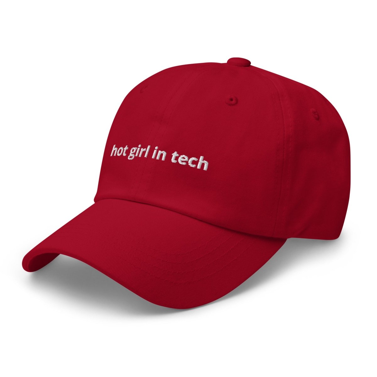 hot girl in tech dad hat [red] - Thot Leader Labs