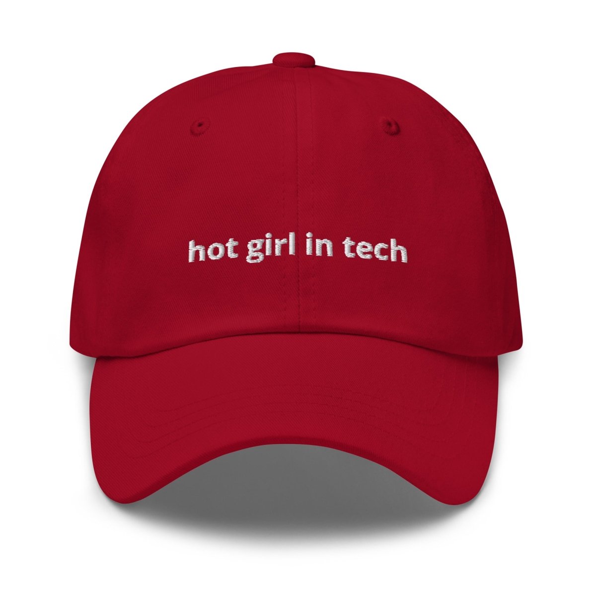 hot girl in tech dad hat [red] - Thot Leader Labs