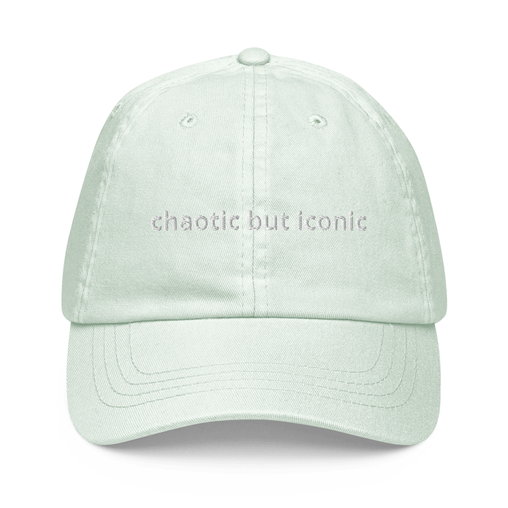 Chaotic But Iconic Pastel Dad Hat - Thot Leader Labs