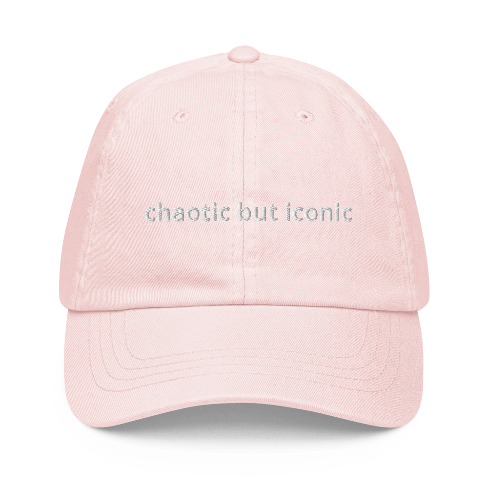 Chaotic But Iconic Pastel Dad Hat - Thot Leader Labs