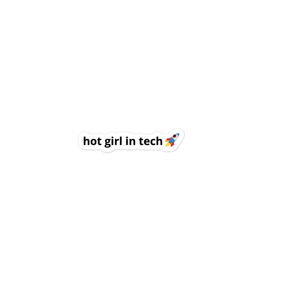 Hot Girl in Tech Sticker