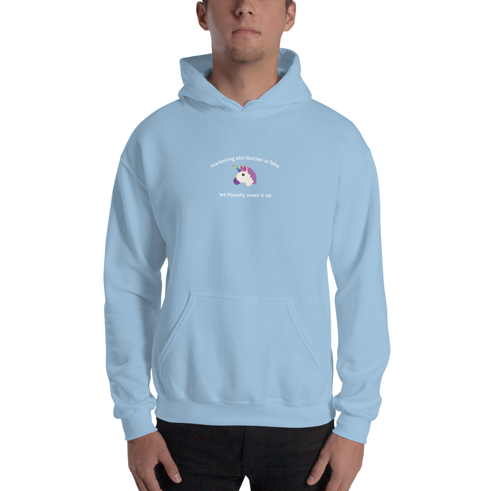 Marketing Attribution is Fake News Hoodie - Thot Leader Labs