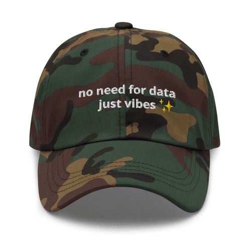 No Data Just Vibes Dad Hat - Thot Leader Labs