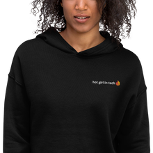 Load image into Gallery viewer, hot girl in tech hoodie in black
