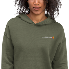 Load image into Gallery viewer, hot girl in tech hoodie in green

