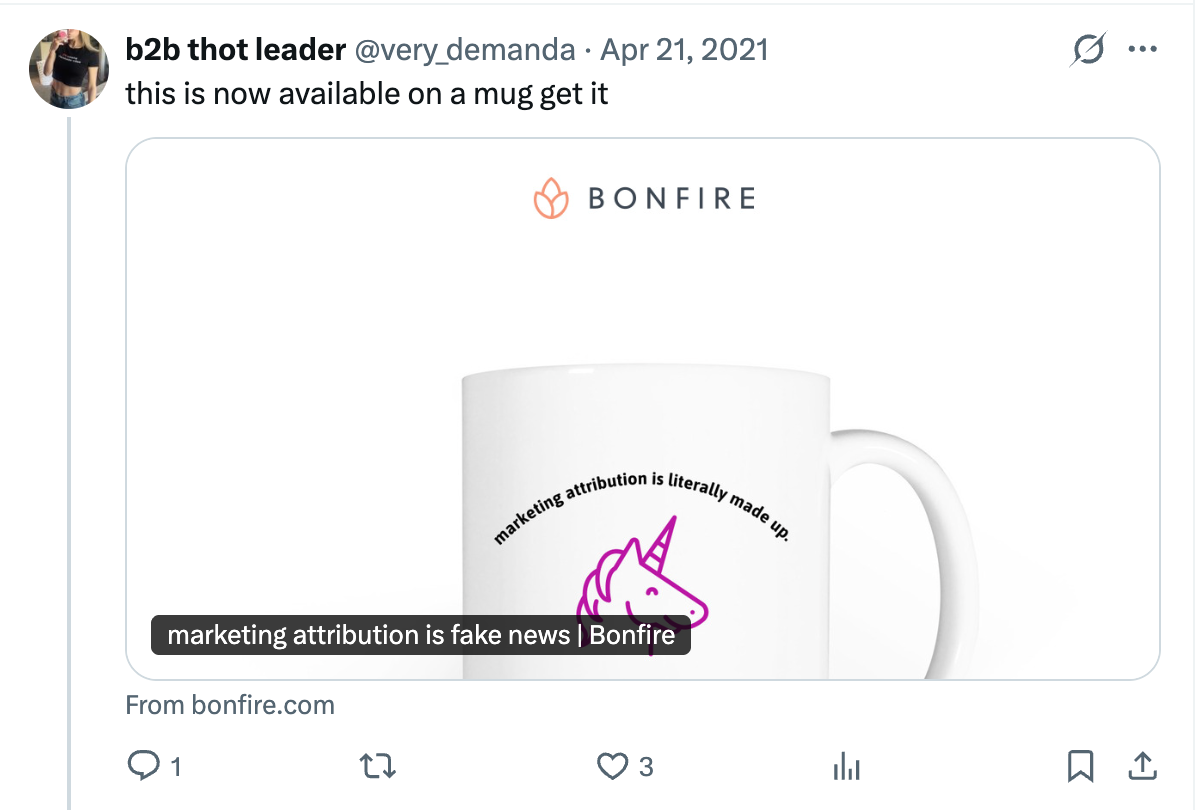 Tweet: this is now available on a mug get it — Apr 21, 2021
